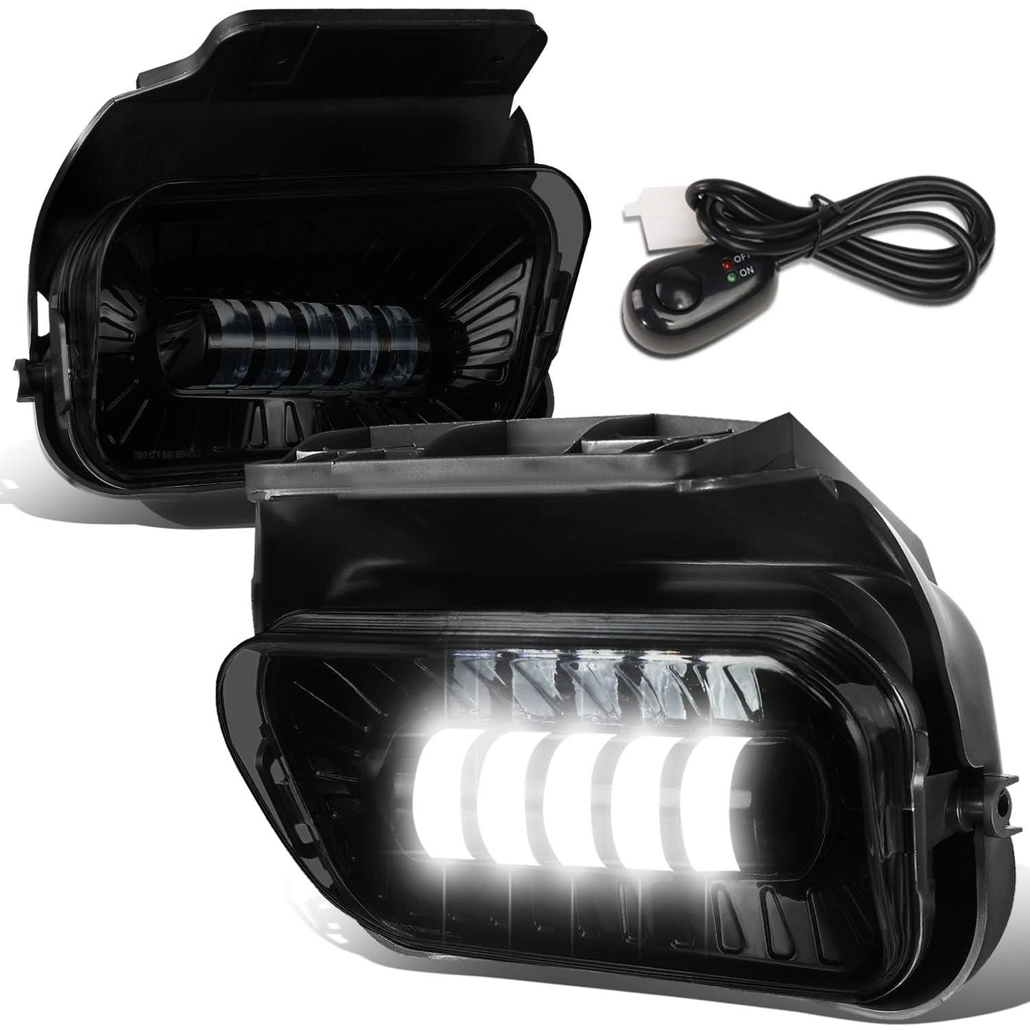 2003-2007 Chevrolet Silverado / Avalanche LED Projector Fog Lights - Smoke