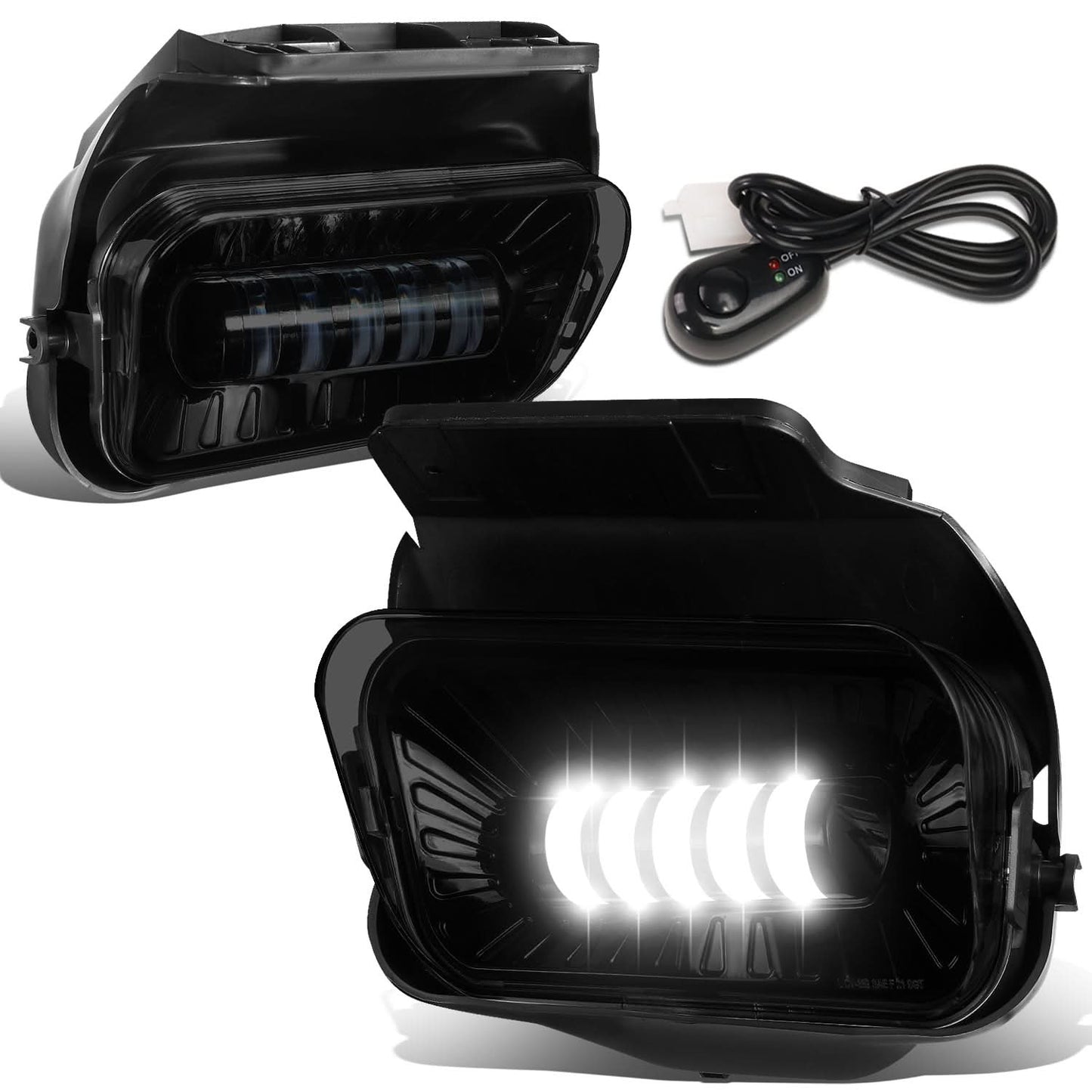 2003-2007 Chevrolet Silverado / Avalanche LED Projector Fog Lights - Smoke