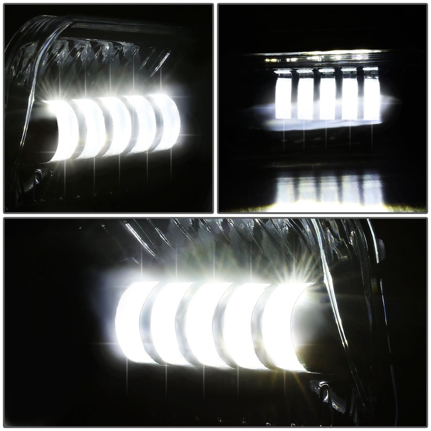2003-2007 Chevrolet Silverado / Avalanche LED Projector Fog Lights - Smoke