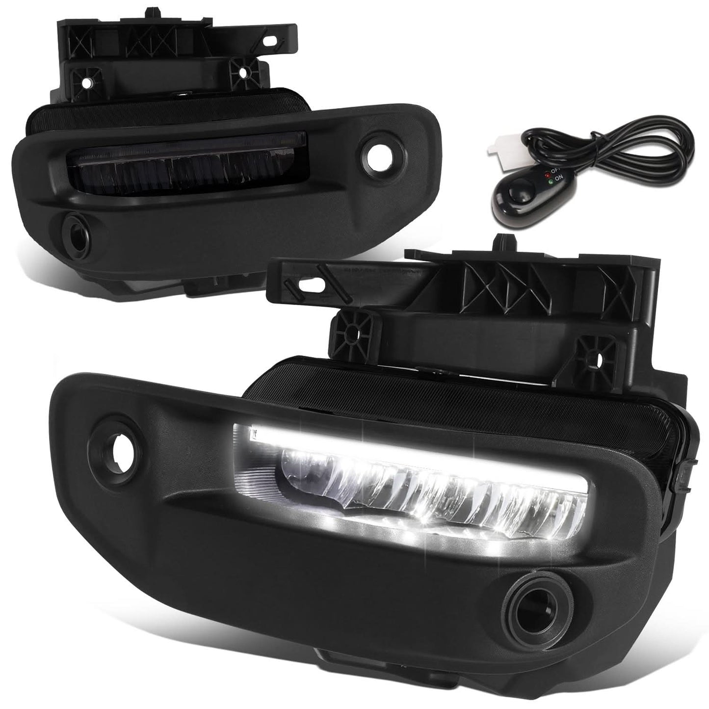 2019-2022 RAM 1500 LED DRL Fog Lights - Smoked
