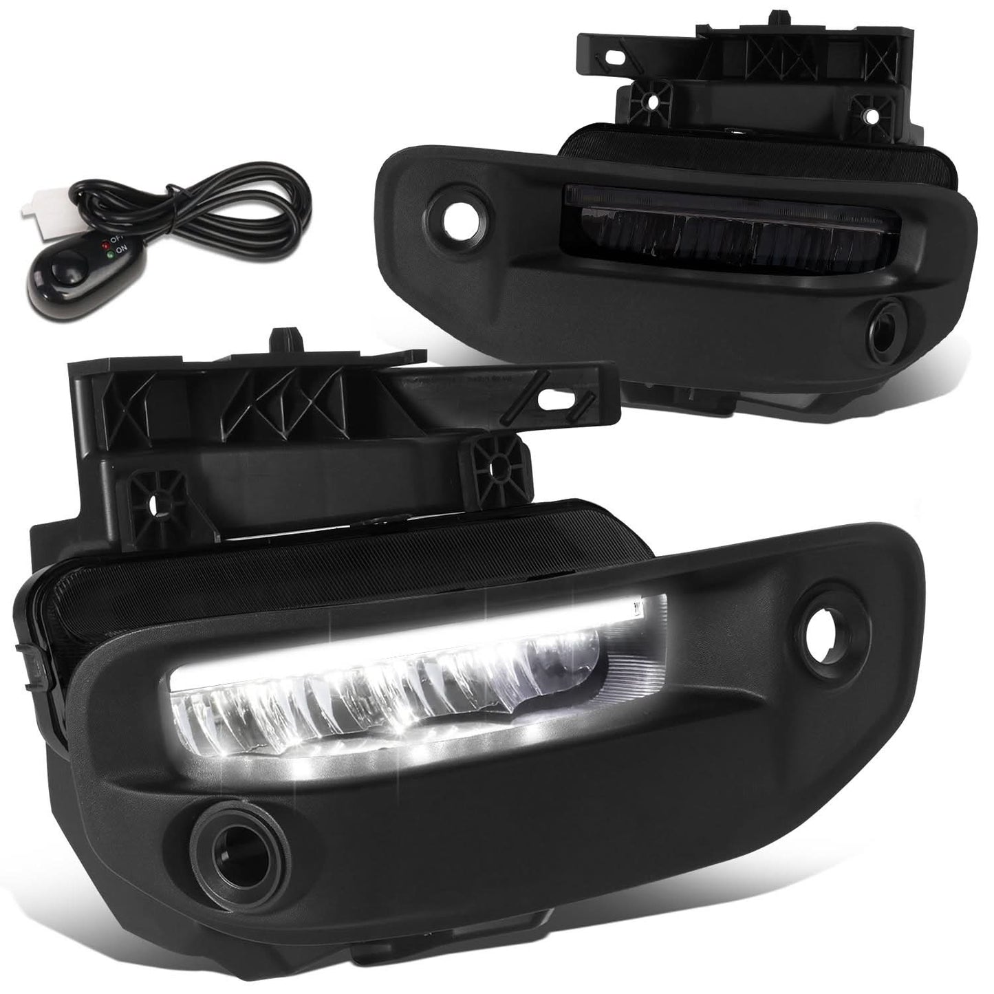 2019-2022 RAM 1500 LED DRL Fog Lights - Smoked
