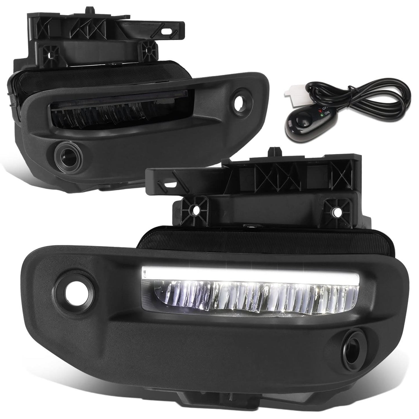 2019-2022 RAM 1500 LED DRL Fog Lights - Smoked