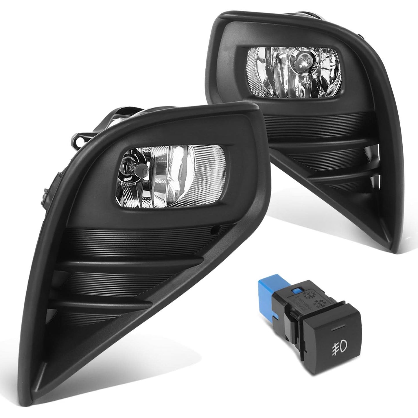 2020-2022 Toyota Highlander Fog Lights with Switch & Wiring Chrome