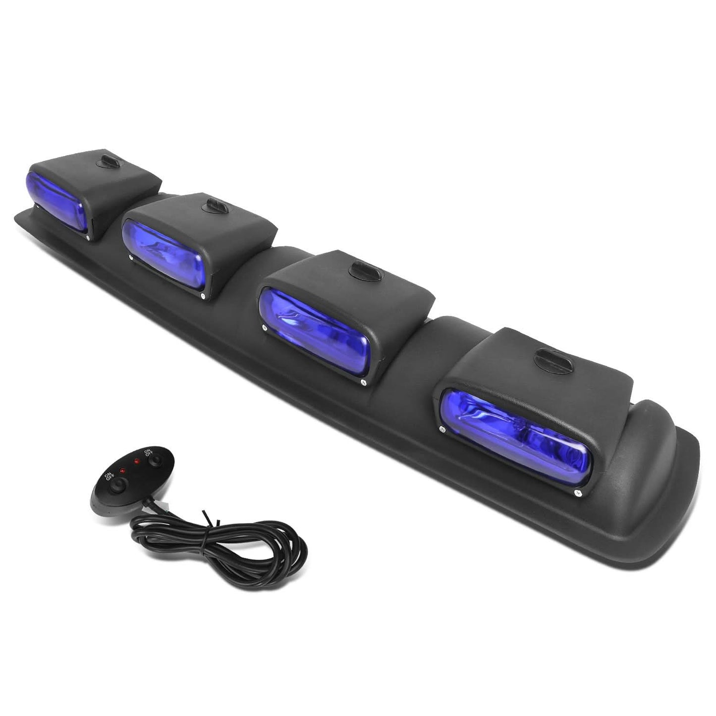 Universal Roof Mounted Fog Lights 38" Blue H3 Bulb with Switch