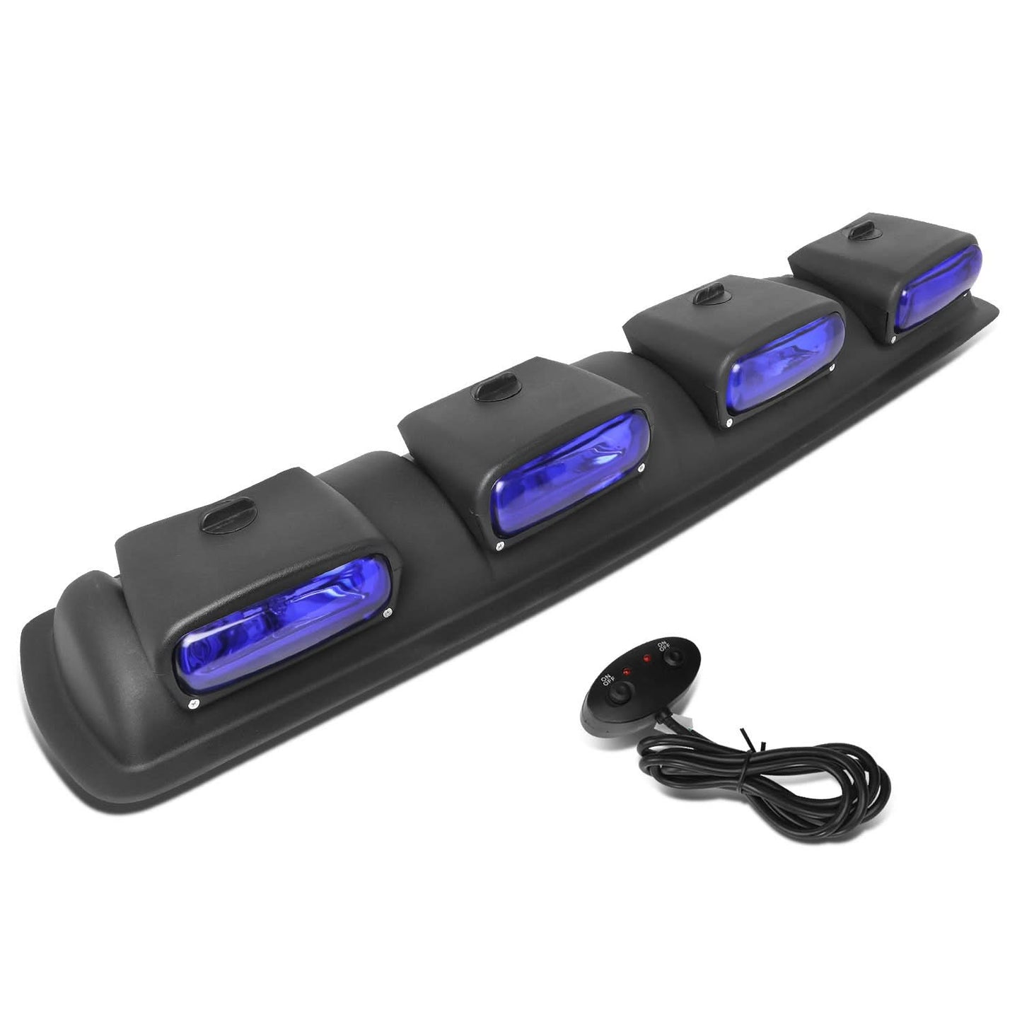 Universal Roof Mounted Fog Lights 38" Blue H3 Bulb with Switch
