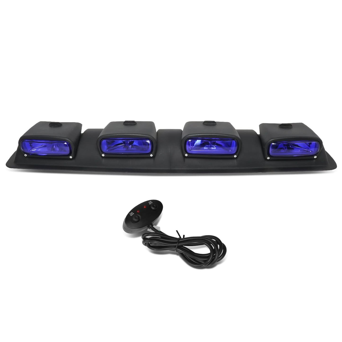 Universal Roof Mounted Fog Lights 38" Blue H3 Bulb with Switch