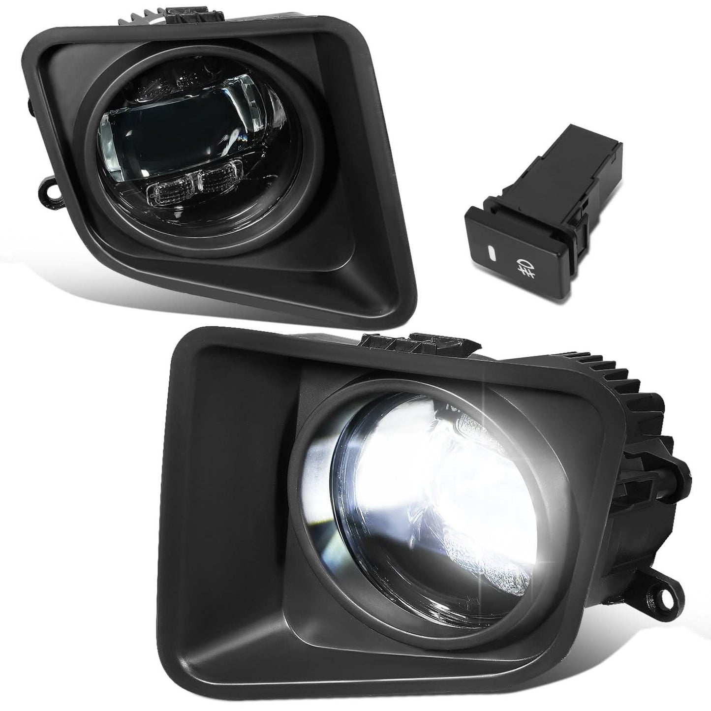 14-21 Toyota Tundra LED Projector Fog Lights with Switch Chrome