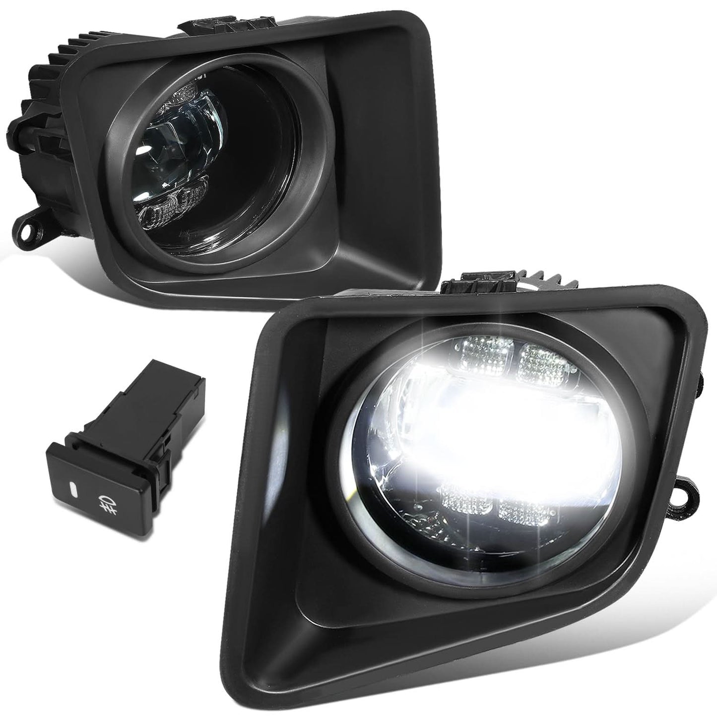 14-21 Toyota Tundra LED Projector Fog Lights with Switch Chrome