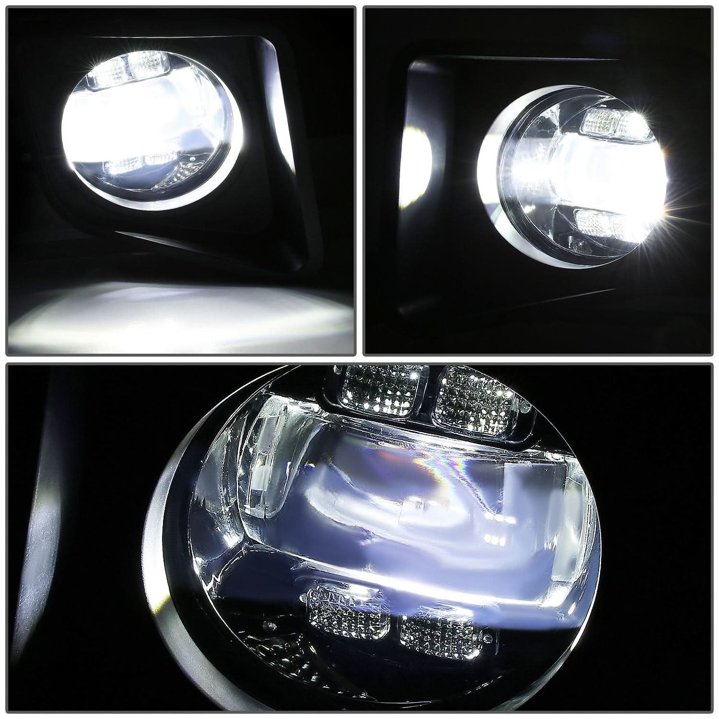 14-21 Toyota Tundra LED Projector Fog Lights with Switch Chrome