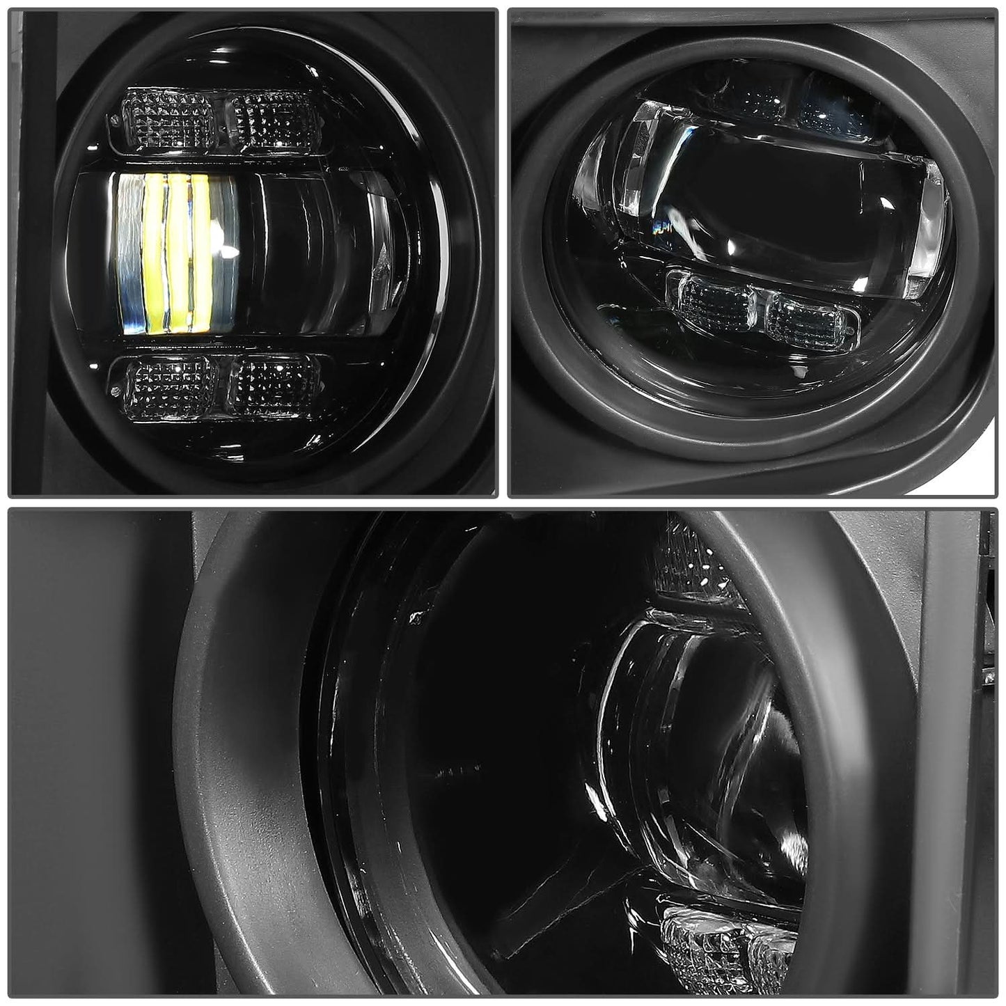 14-21 Toyota Tundra LED Projector Fog Lights with Switch Chrome