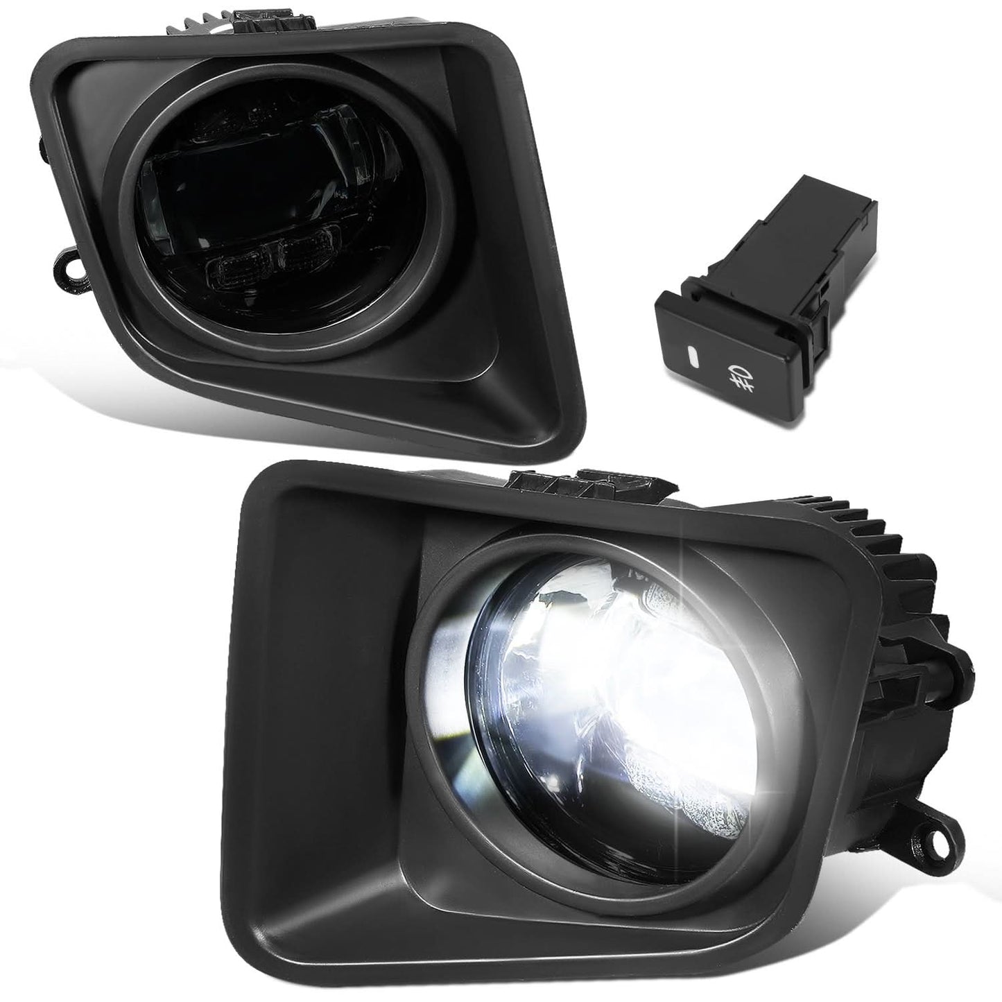 14-21 Toyota Tundra LED Projector Fog Lights with Switch - Smoke