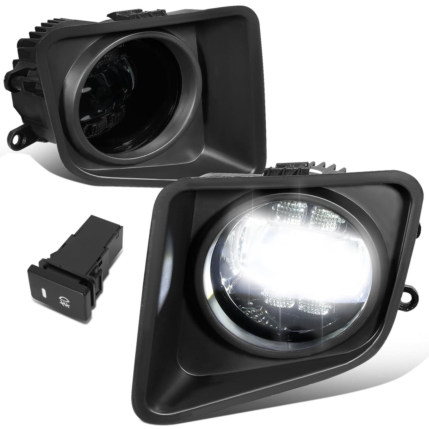 14-21 Toyota Tundra LED Projector Fog Lights with Switch - Smoke