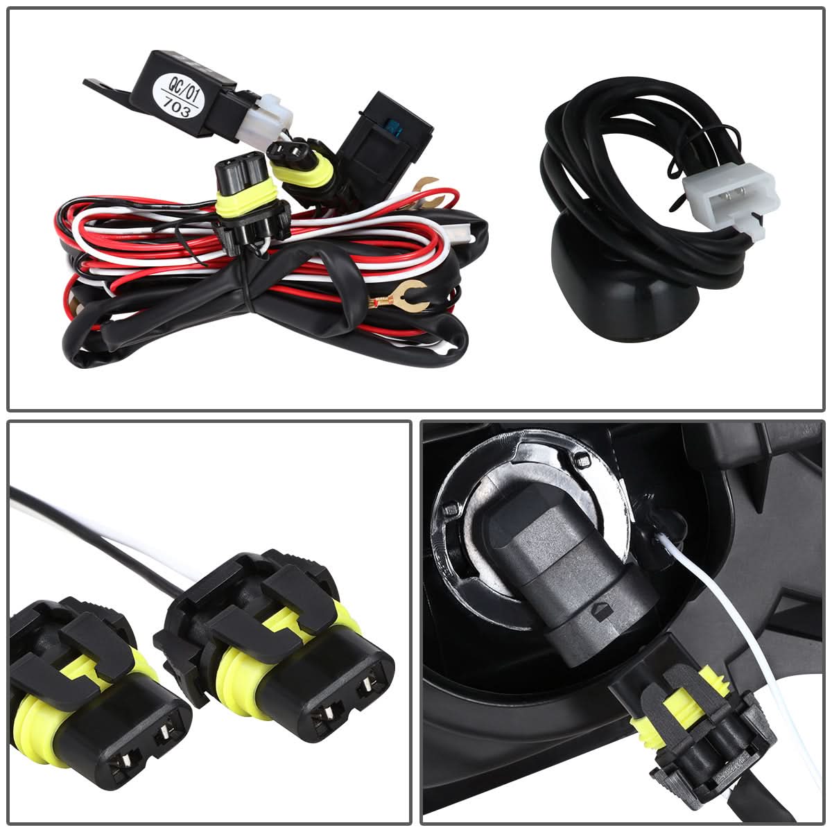 2013-2018 RAM 1500 Clear Fog Lights (No Wire/Switch)