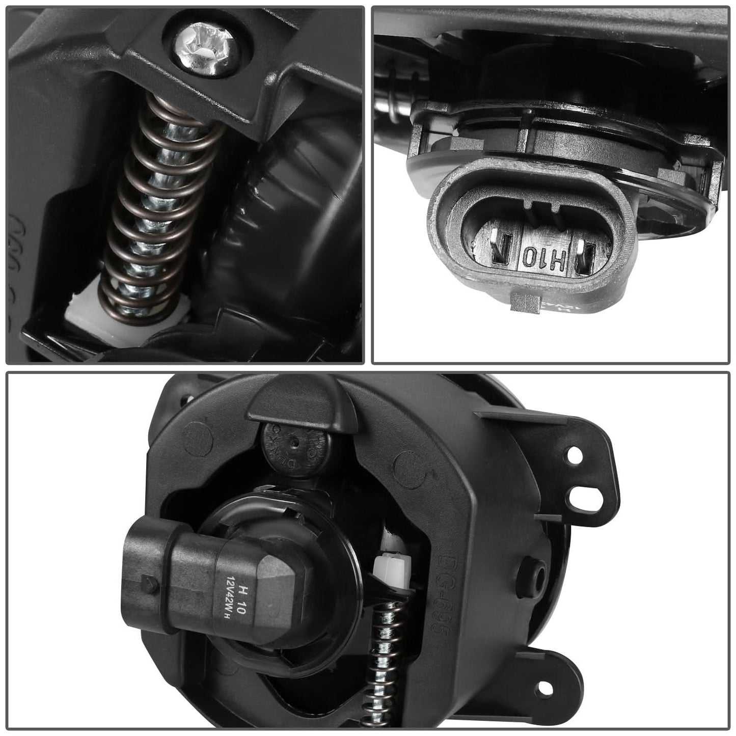 05-18 Chrysler Dodge Jeep Multi-Model Smoked Fog Lights H10 Bulb