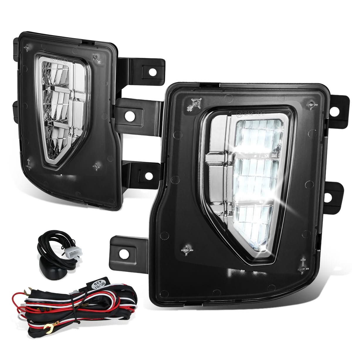 2016-2019 Chevrolet Silverado 1500 Full LED Clear Fog Lights