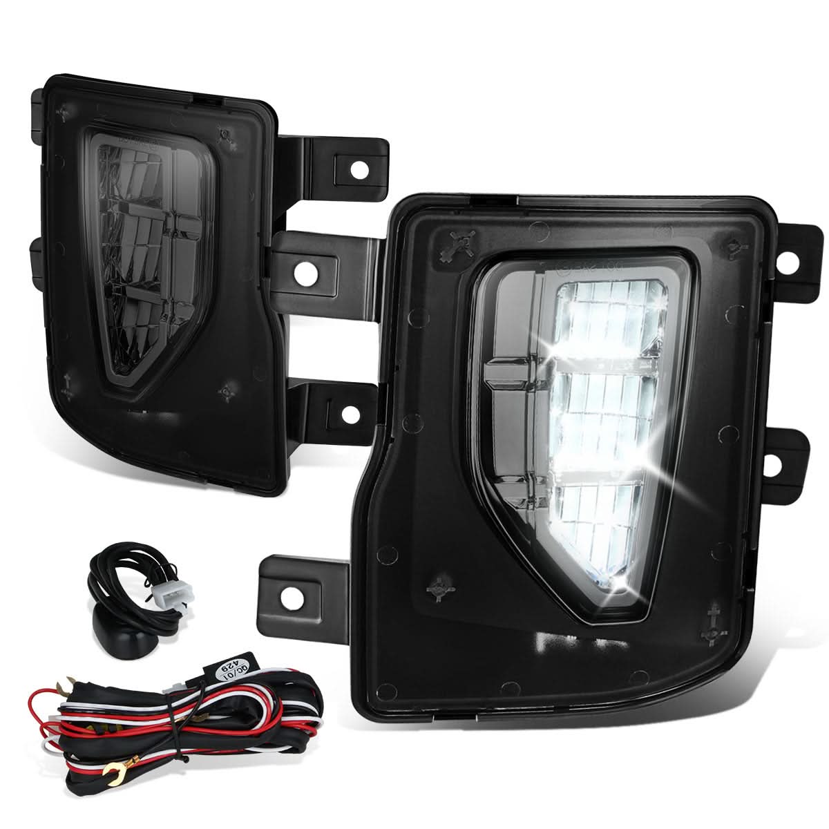 2016-2019 Chevrolet Silverado 1500 Full LED Smoked Fog Lights