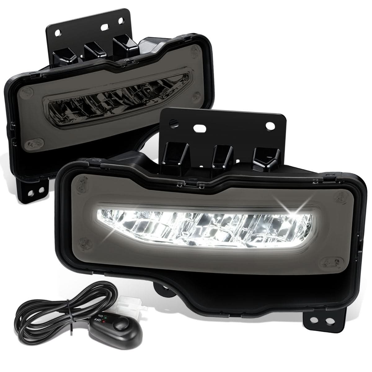 2016-2018 GMC Sierra 1500 Full LED Smoked Fog Lights