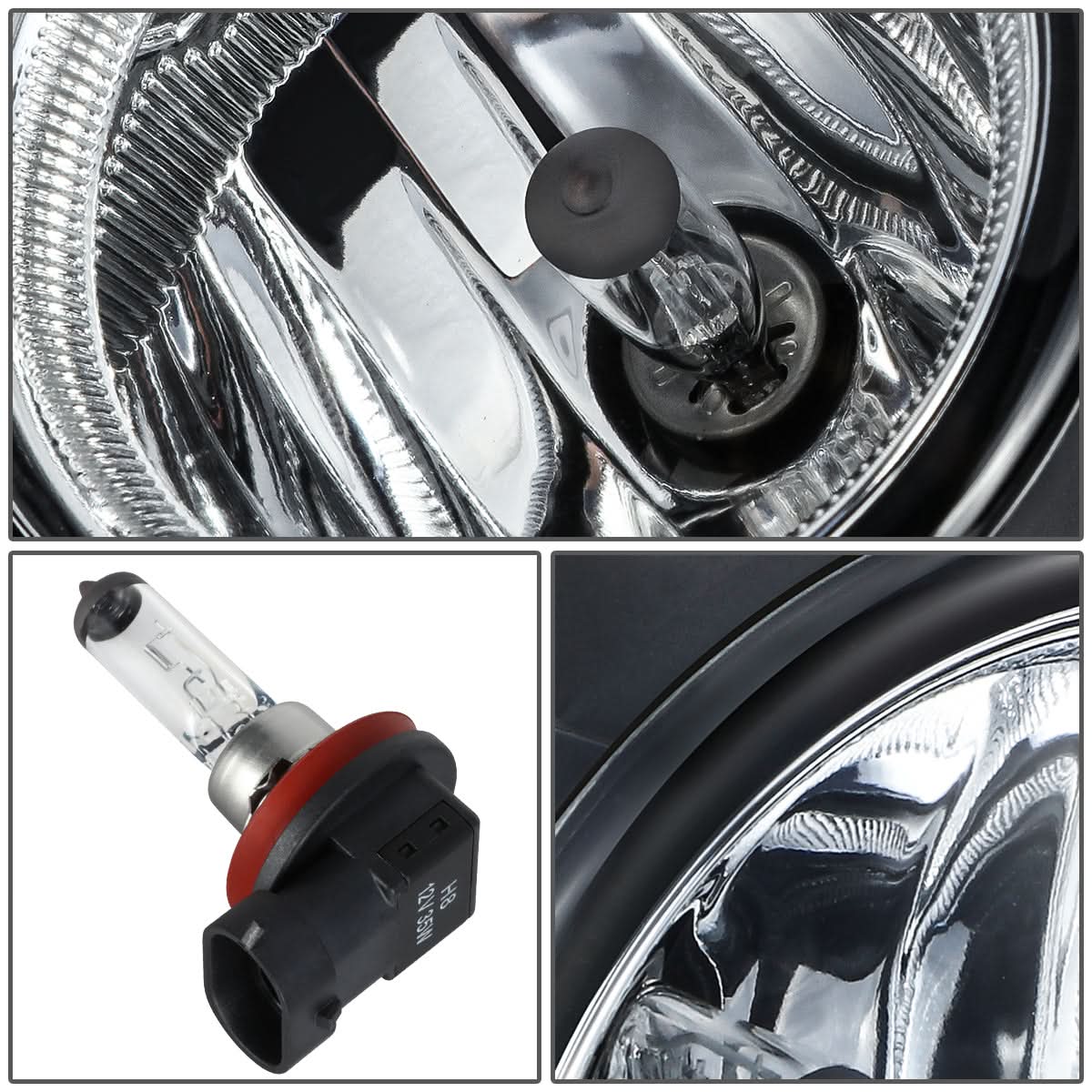 13-21 Honda Civic / Accord / Fit / HR-V H8 Clear Fog Lights