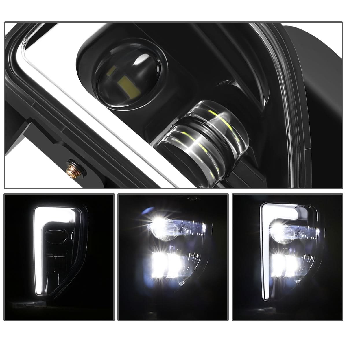 2016-2018 Chevrolet Silverado 1500 LED Fog Lights Clear Lens