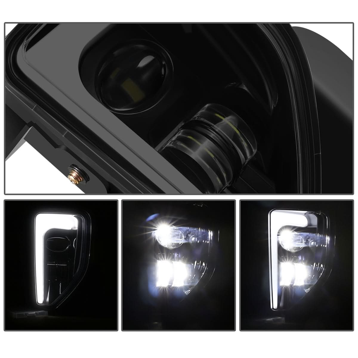 2016-2018 Chevrolet Silverado 1500 LED Fog Lights Smoke Lens