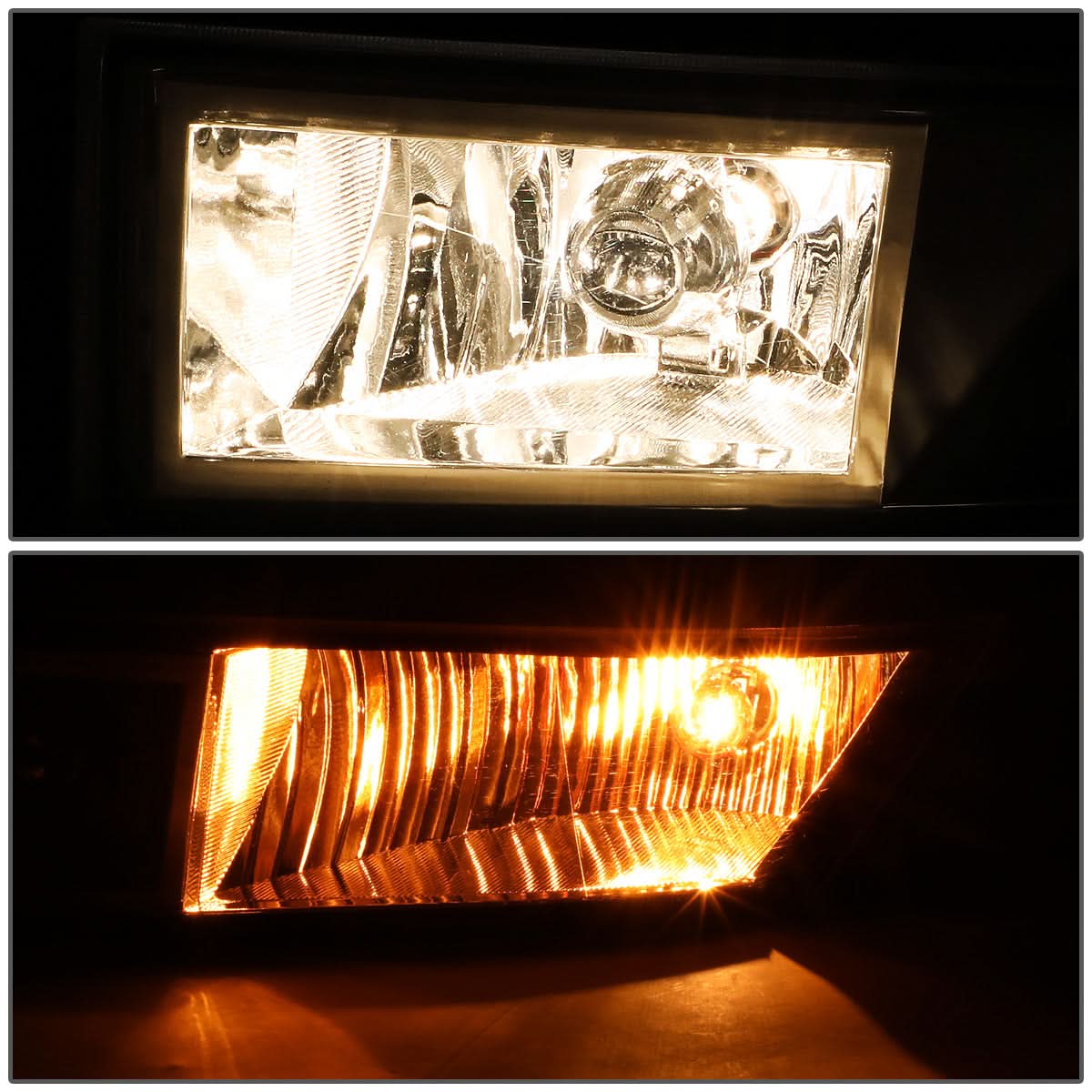 07-14 Cadillac Escalade Fog Lights with Switch and Bezel - H10 Amber