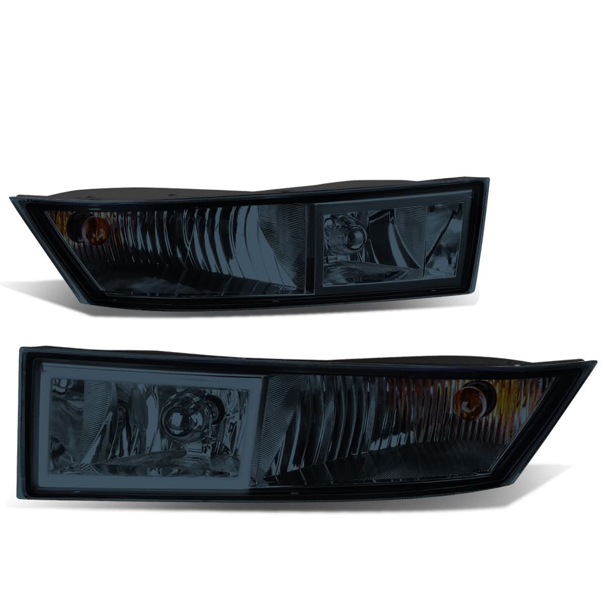 07-14 Cadillac Escalade Smoke Fog Lights with Switch and Bezel