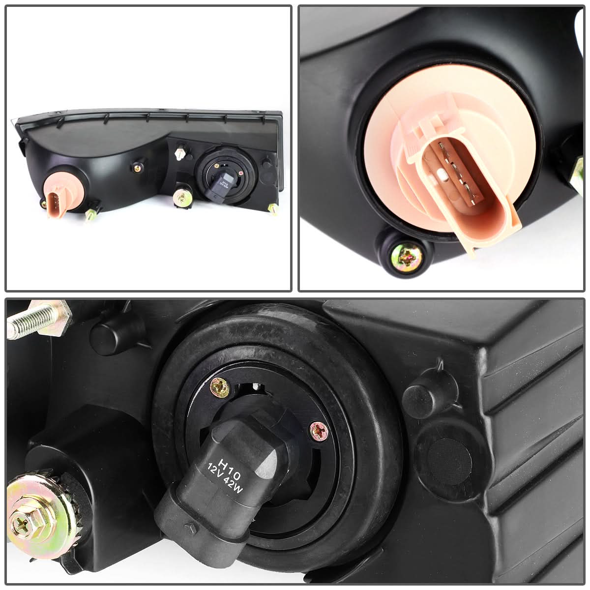 07-14 Cadillac Escalade Smoke Fog Lights with Switch and Bezel
