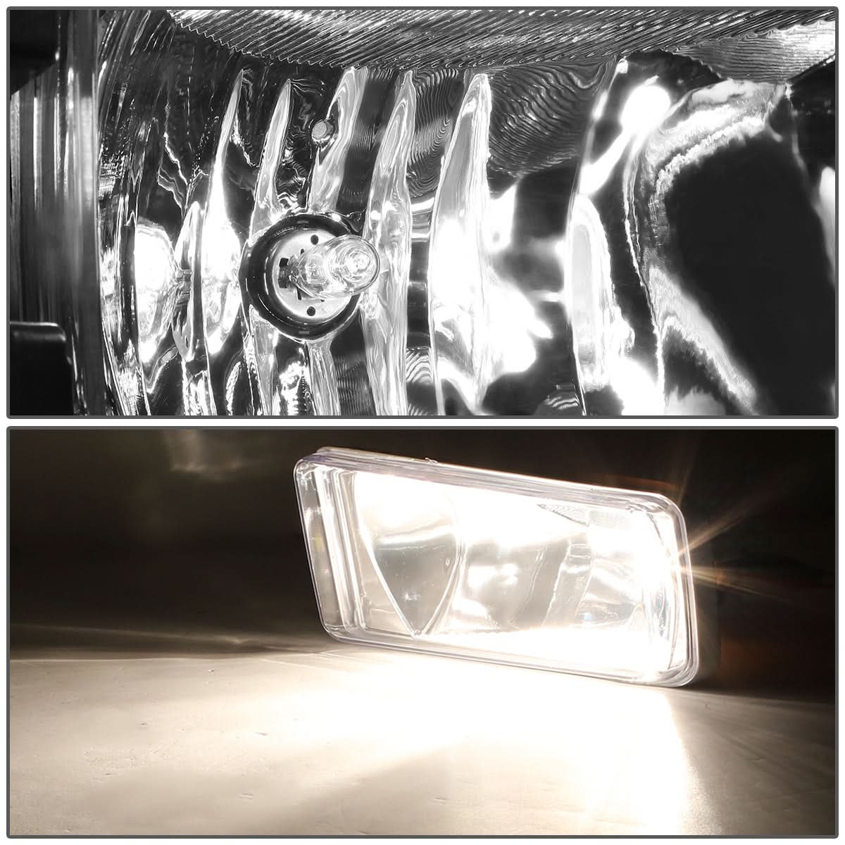 2014-2015 Chevrolet Silverado Fog Lights with Switch Chrome Clear
