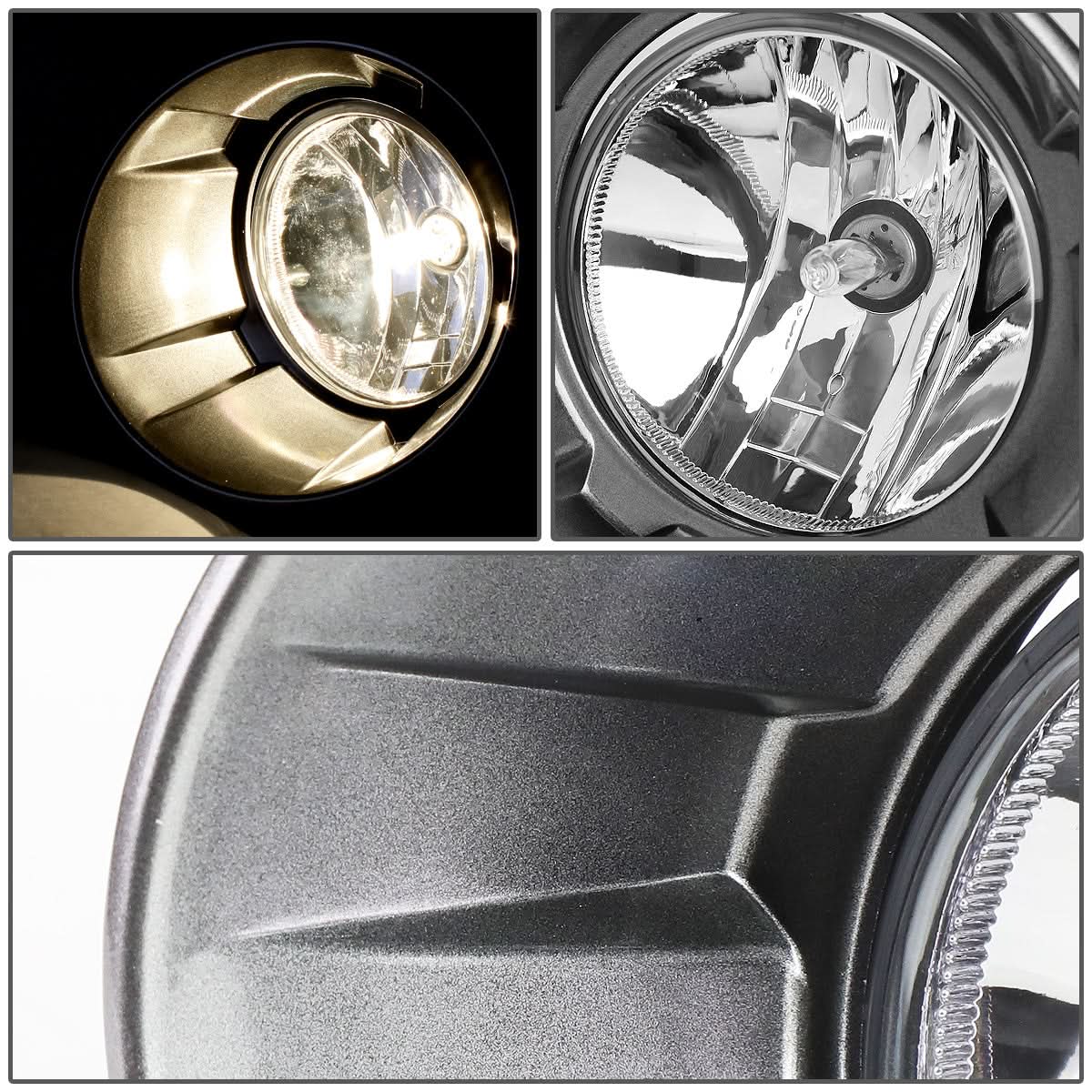 2010-2013 Chevrolet Camaro Fog Lights with Bezel - Chrome/Clear