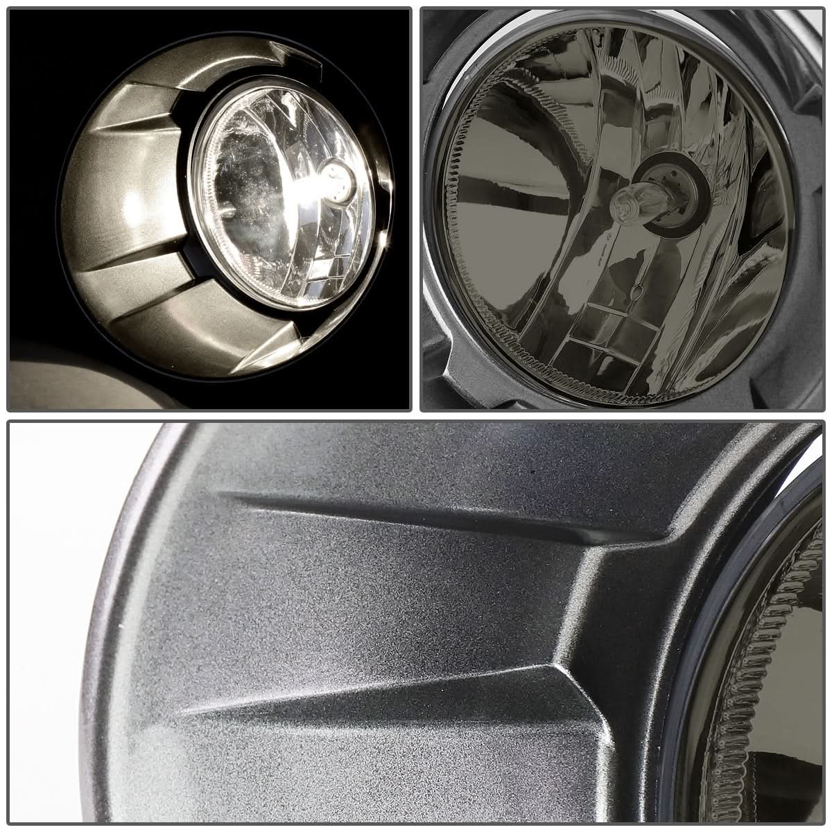 2010-2013 Chevrolet Camaro Smoke Fog Lights with Bezel 5202 Bulb