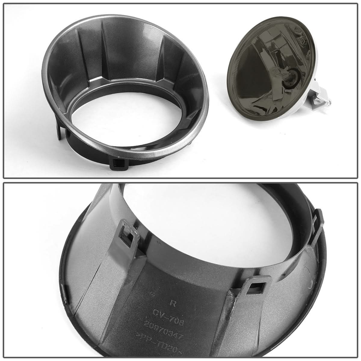 2010-2013 Chevrolet Camaro Smoke Fog Lights with Bezel 5202 Bulb
