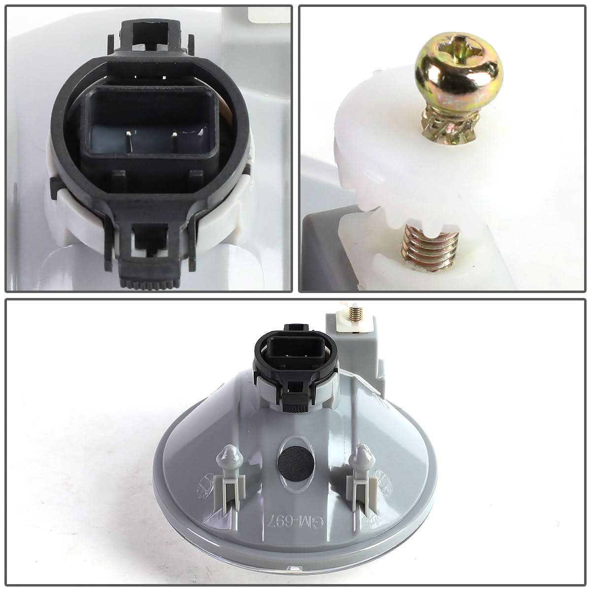 2010-2013 Chevrolet Camaro Smoke Fog Lights with Bezel 5202 Bulb