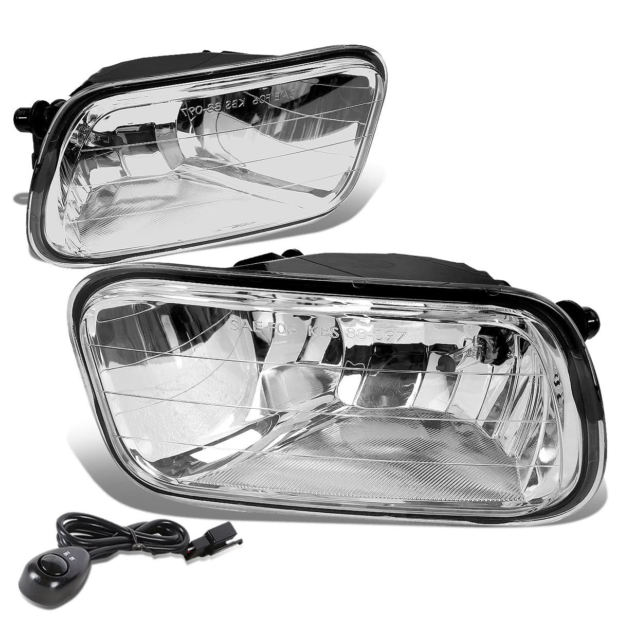 09-12 Dodge Ram 1500/2500/3500 Fog Lights with Switch H10 Chrome