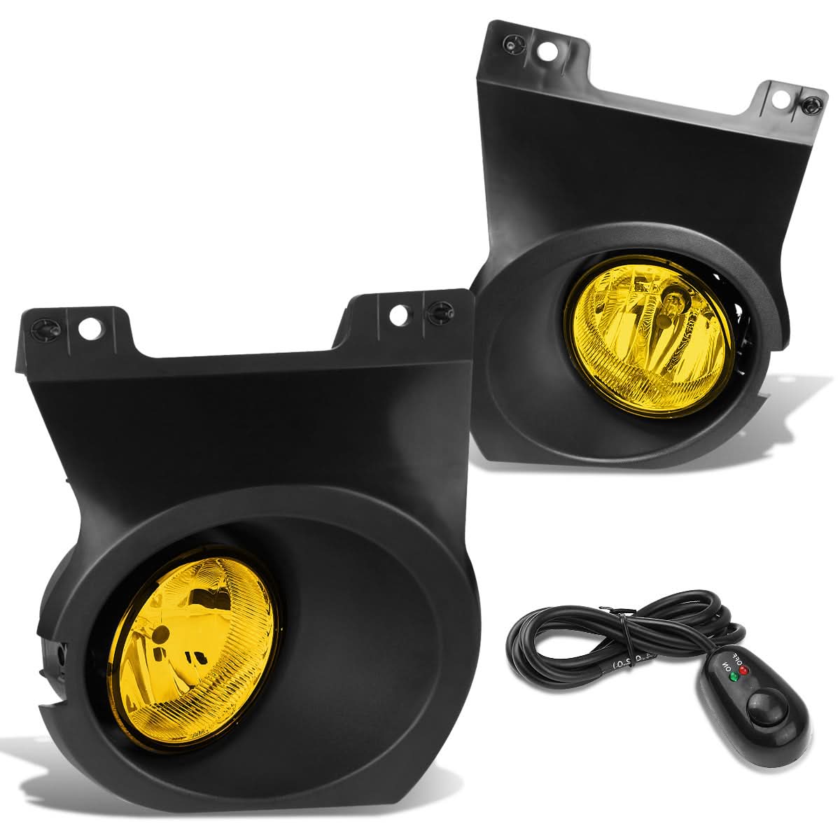 09-14 Ford F-150 Fog Lights with Switch and Bezel - H10 Bulb Amber