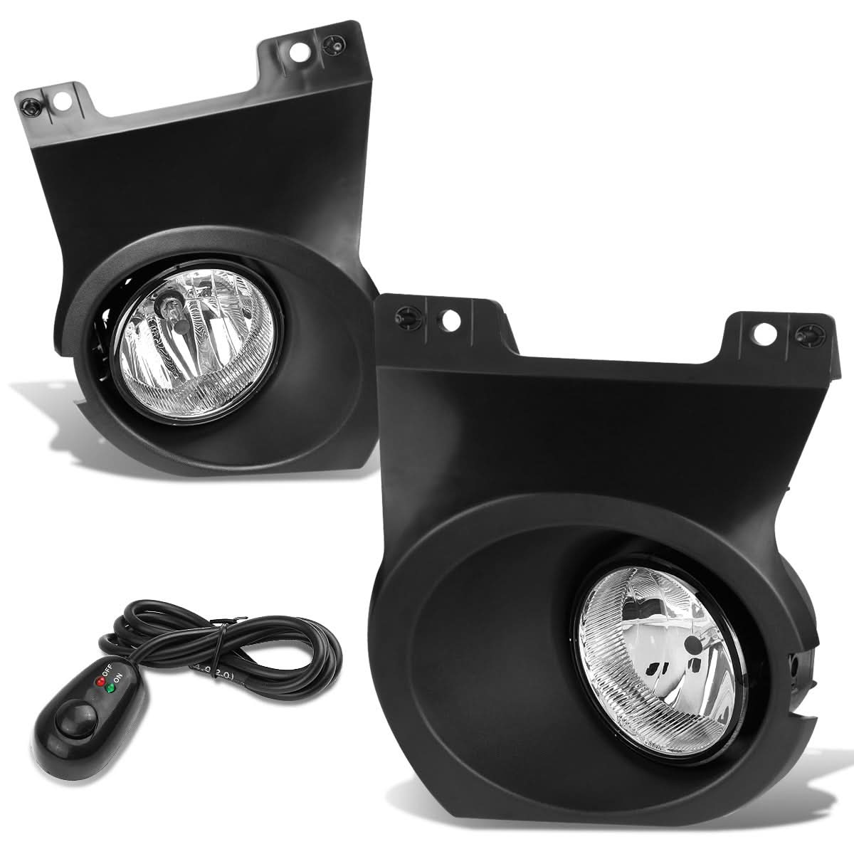 2009-2014 Ford F-150 Fog Lights with Switch and Bezel Chrome