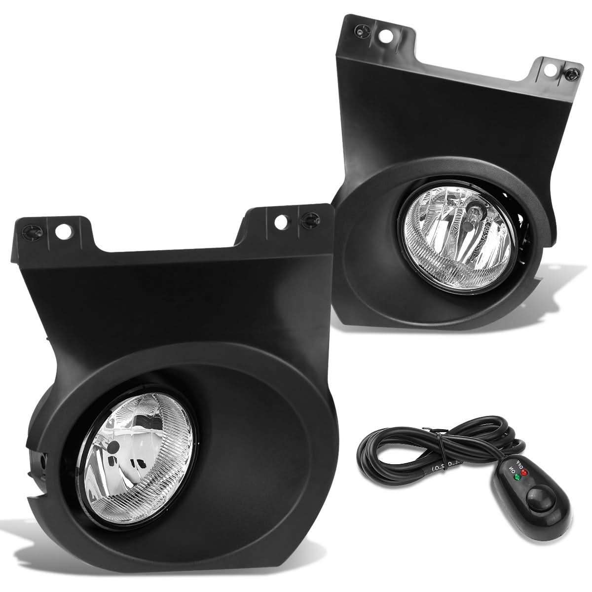 2009-2014 Ford F-150 Fog Lights with Switch and Bezel Chrome