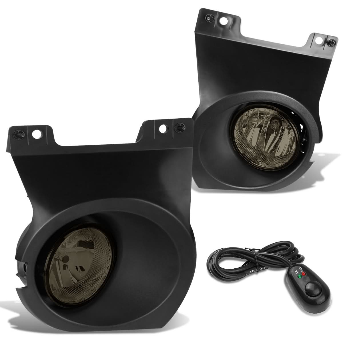 2009-2014 Ford F-150 Fog Lights with Switch and Bezel - Smoke