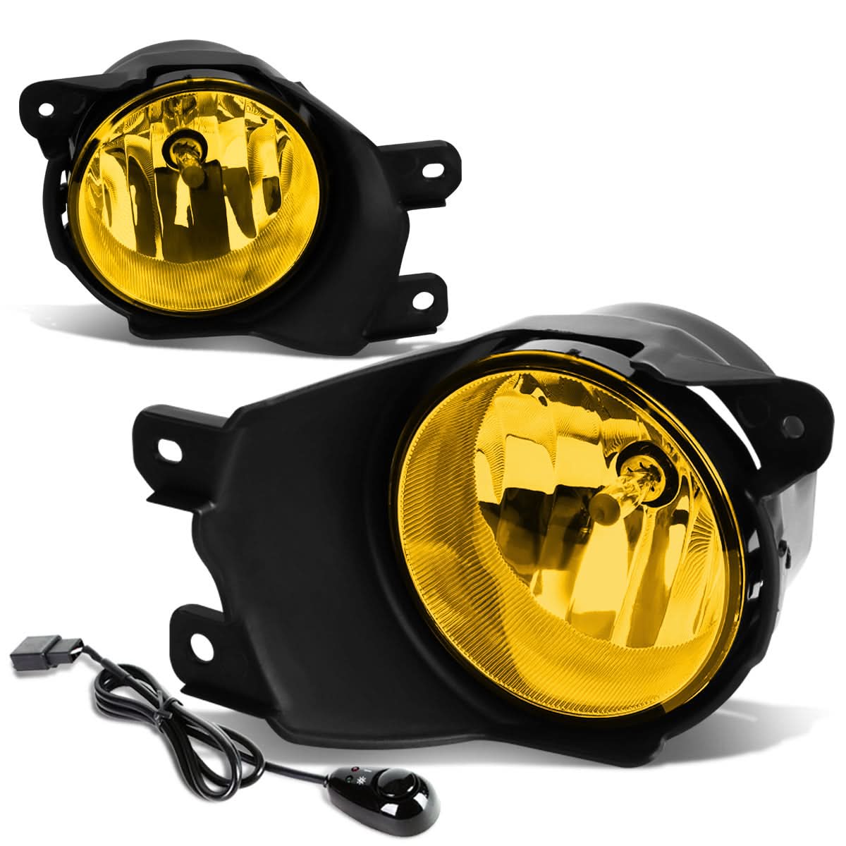 2008-2017 Toyota Sequoia Fog Lights with Switch H10 Bulb Amber