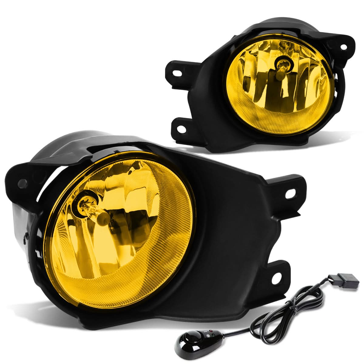 2008-2017 Toyota Sequoia Fog Lights with Switch H10 Bulb Amber