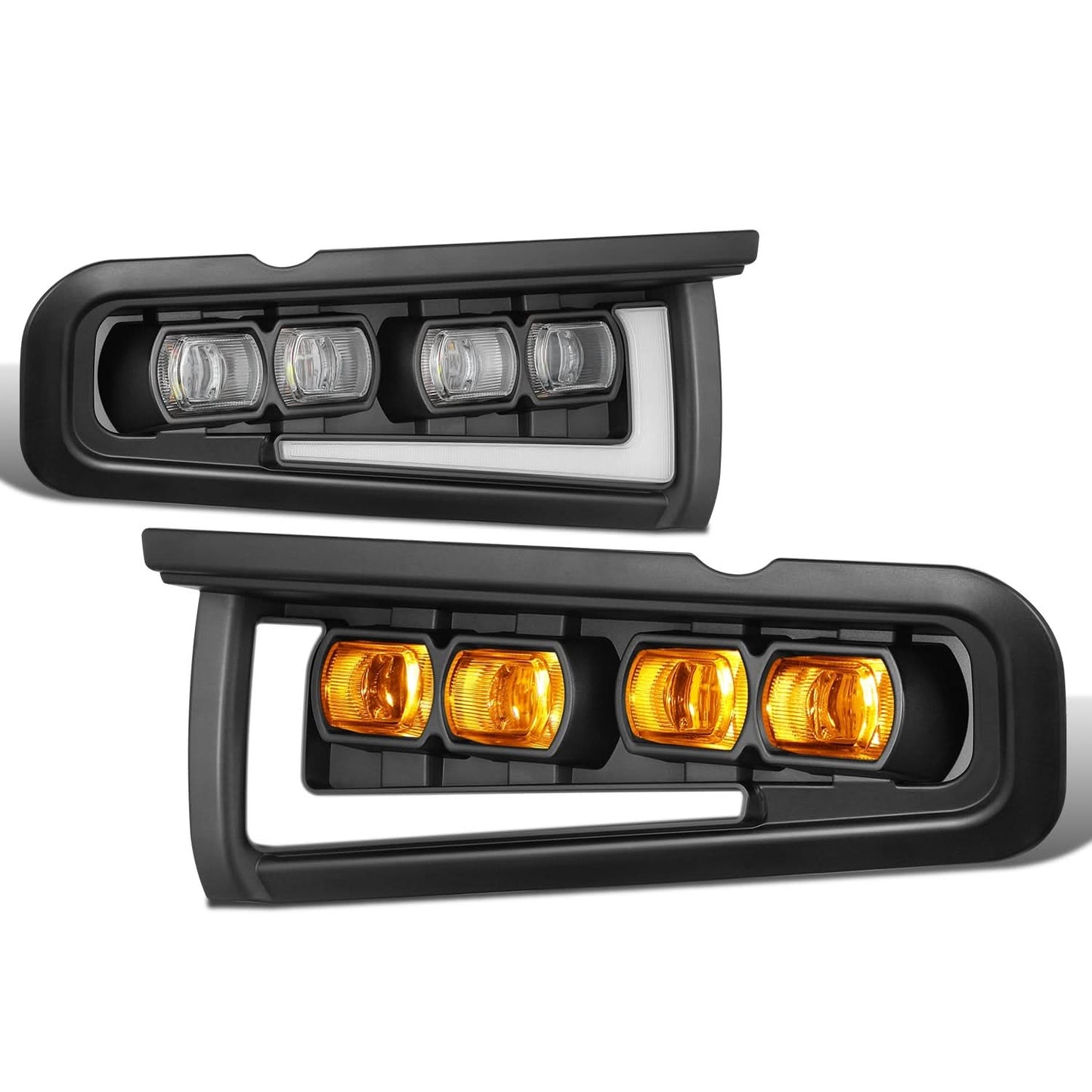 2021-2025 Ford Bronco Chrome LED Fog Lights - OEM Modular Bumper