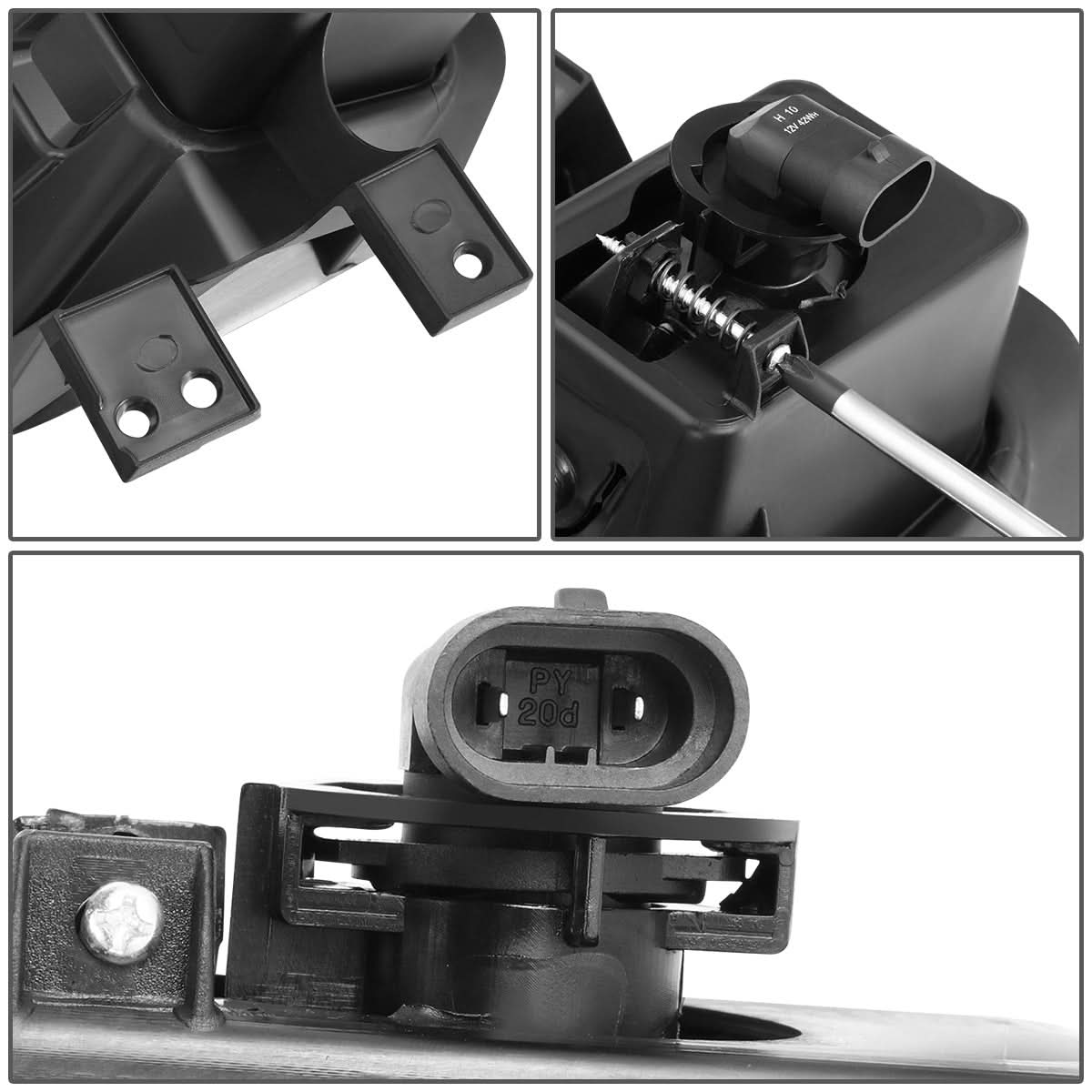2016-2017 Ford F-150 Clear Fog Lights (No Wire/Switch)