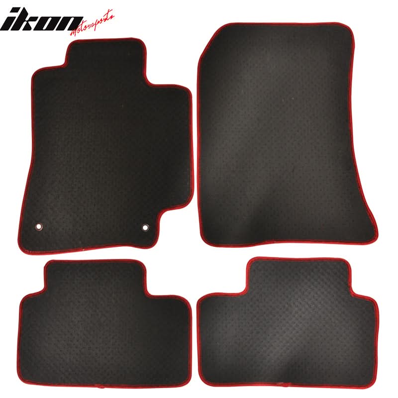 Car Floor Mat for 2001-2005 Lexus IS300 Red Nylon Carpets 4PCS Set