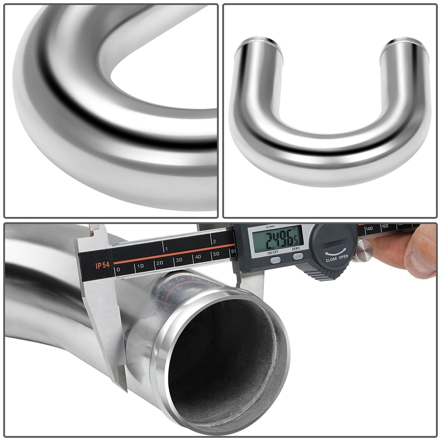 Universal 2.50" 180 Degree U-Bend Intercooler Piping Aluminum