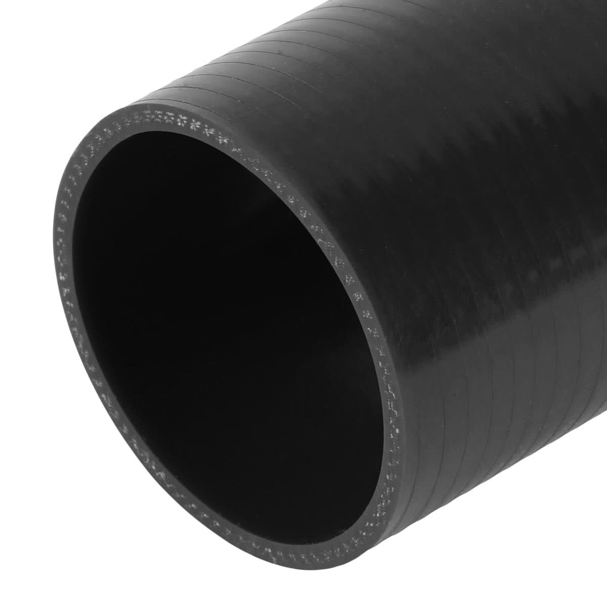 Universal 2.5" Aluminum Intercooler Piping Kit 8PC 90 Degree Black