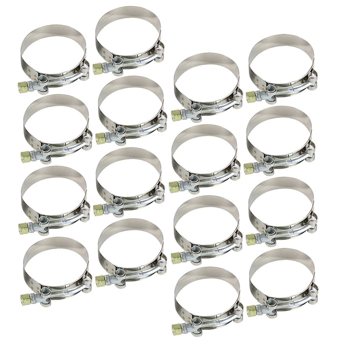 Universal 3.00" Aluminum Intercooler Piping Kit - 8PC w/ Hoses & Clamps
