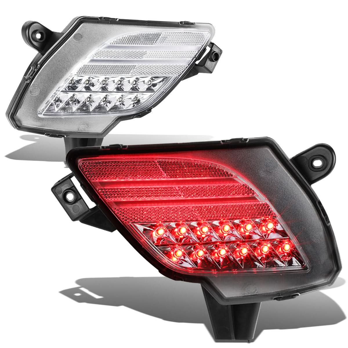 2013-2016 Mazda CX-5 LED Rear Brake Light Fog Lights - Chrome