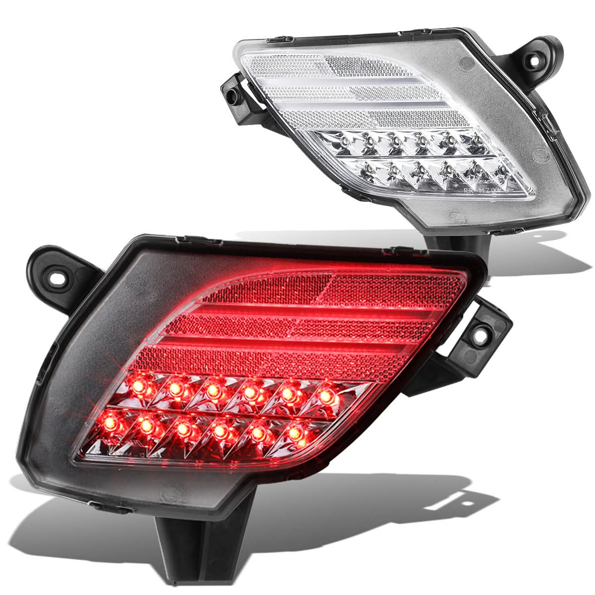2013-2016 Mazda CX-5 LED Rear Brake Light Fog Lights - Chrome