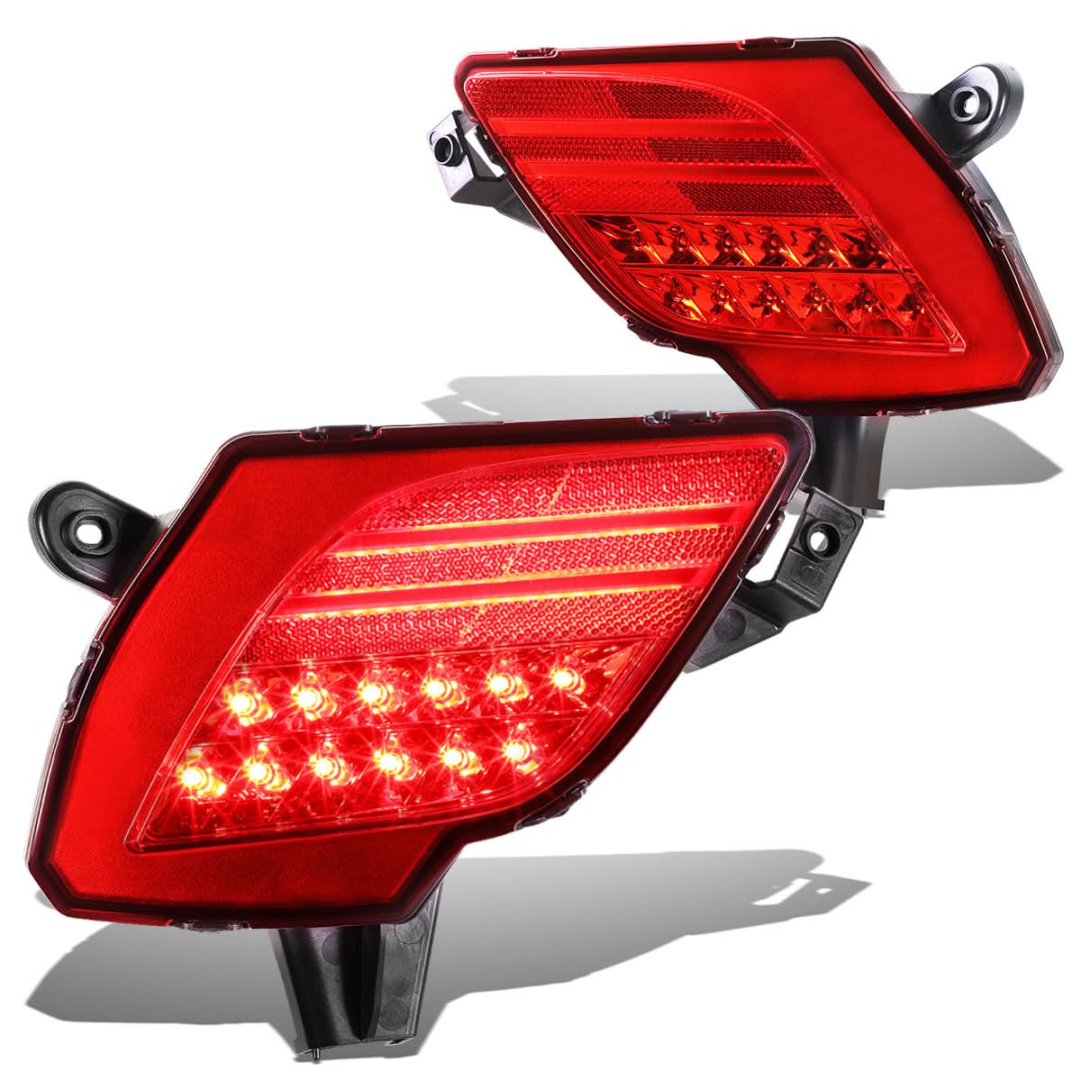 2013-2016 Mazda CX5 Rear LED Brake Fog Lights - Red