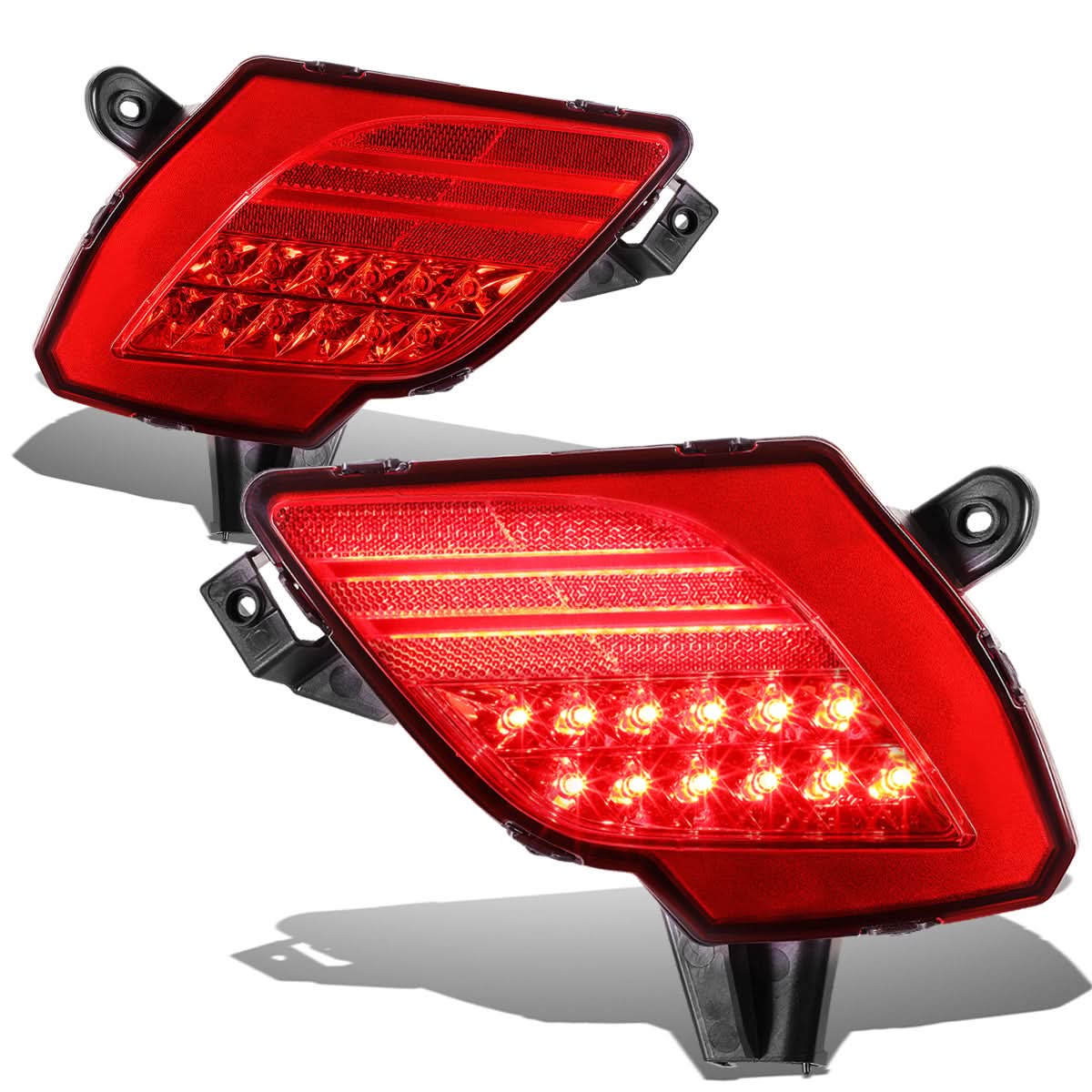 2013-2016 Mazda CX5 Rear LED Brake Fog Lights - Red
