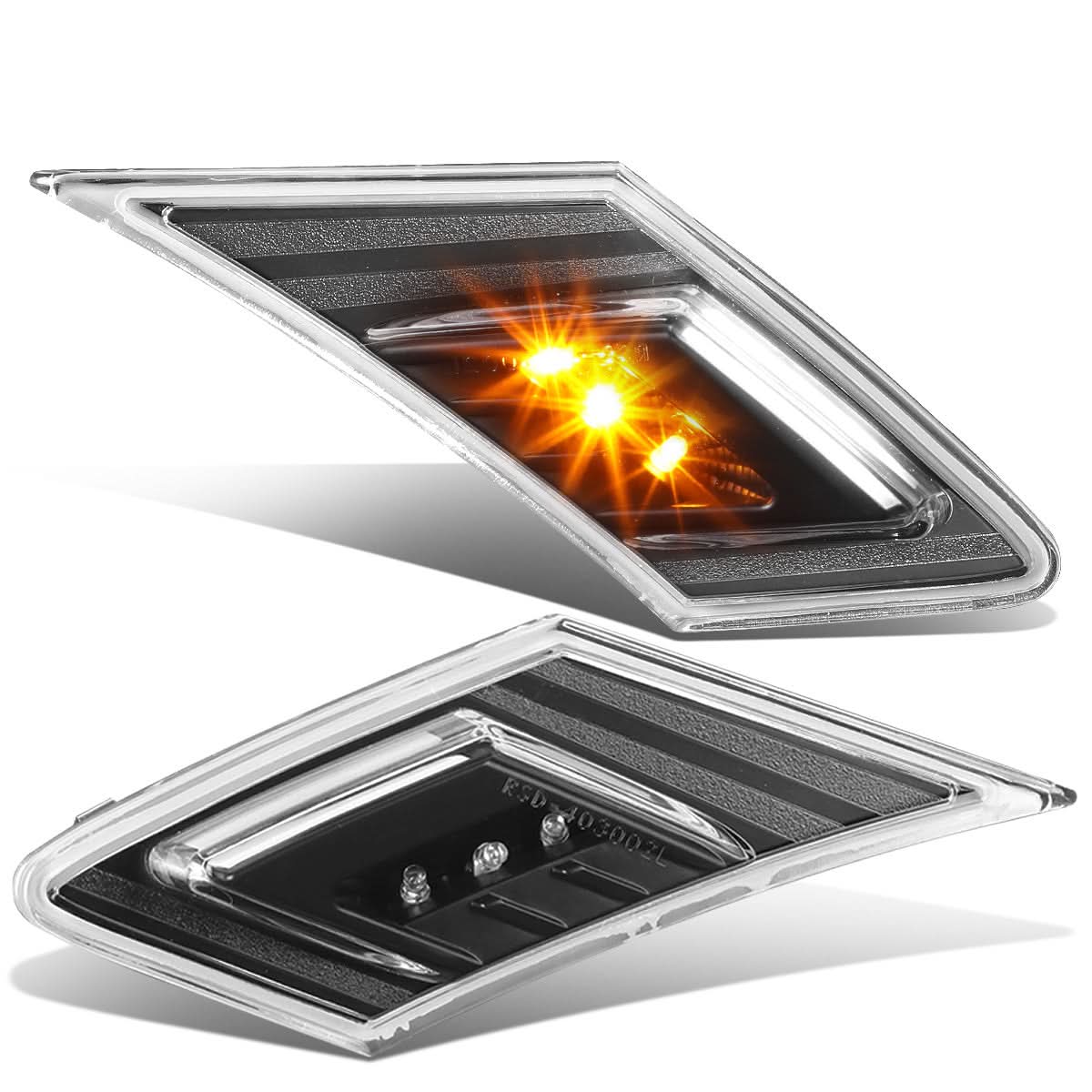 13-16 Subaru BRZ LED Side Marker Lights - Black Housing